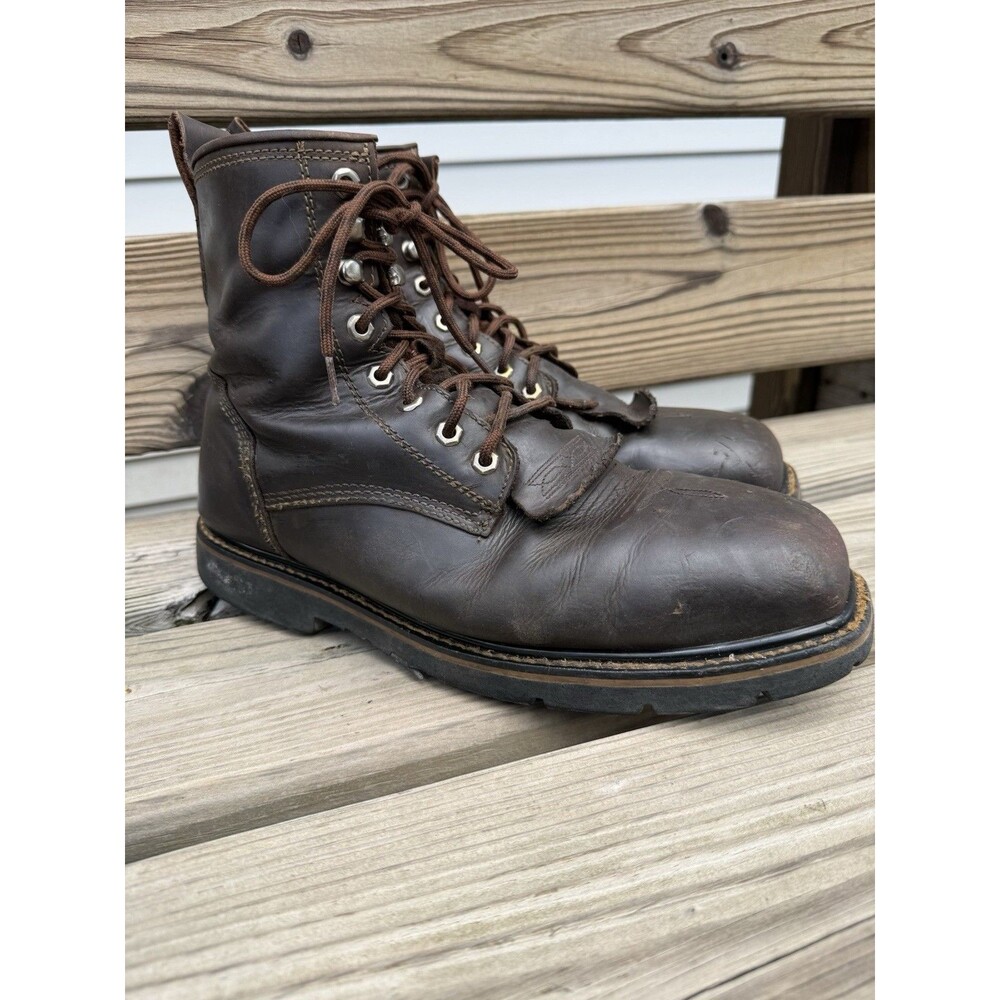 Cody James Kiltie Leather Comp Toe Work Boot Men's Size 12D Square Toe Lace Up - Picture 9 of 9